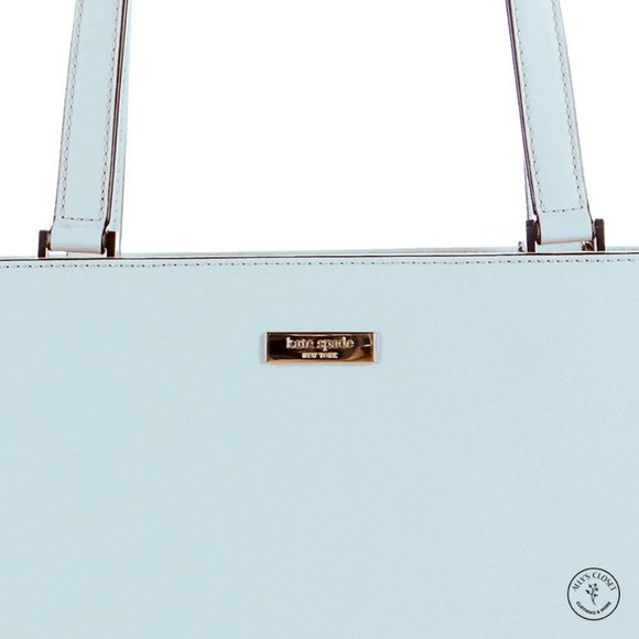 Kate Spade Pale Blue Large Leather Tote - Picture 4 of 6